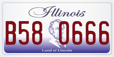 IL license plate B580666