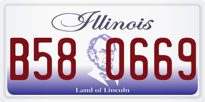 IL license plate B580669