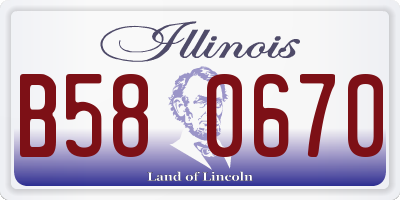 IL license plate B580670
