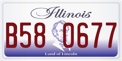 IL license plate B580677