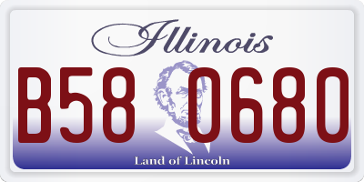 IL license plate B580680
