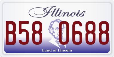 IL license plate B580688