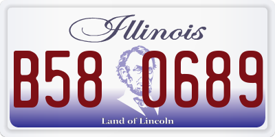 IL license plate B580689