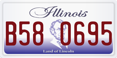 IL license plate B580695