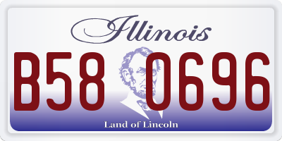 IL license plate B580696
