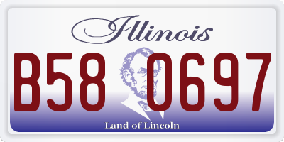 IL license plate B580697