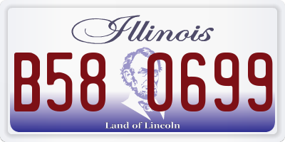 IL license plate B580699