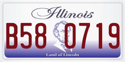IL license plate B580719