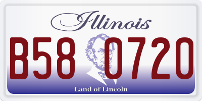 IL license plate B580720