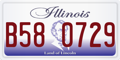 IL license plate B580729