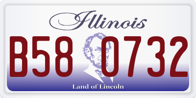IL license plate B580732