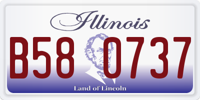 IL license plate B580737