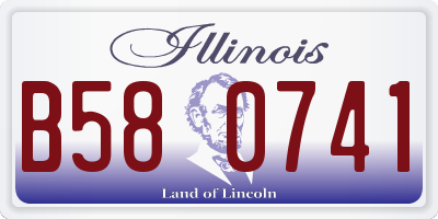 IL license plate B580741