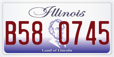 IL license plate B580745