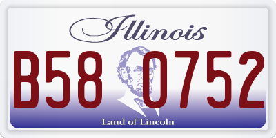 IL license plate B580752