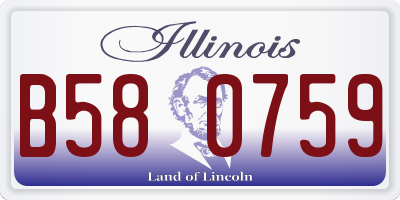 IL license plate B580759