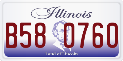 IL license plate B580760