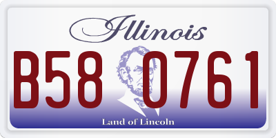 IL license plate B580761