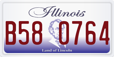 IL license plate B580764