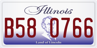 IL license plate B580766