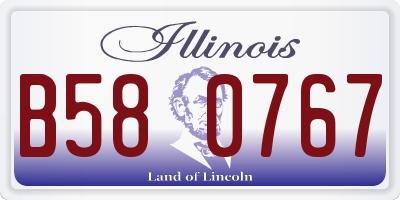 IL license plate B580767