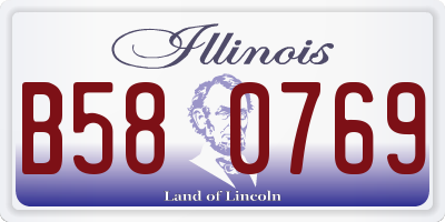IL license plate B580769