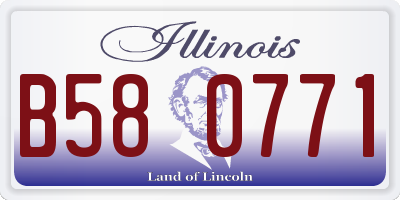 IL license plate B580771
