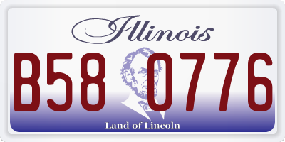 IL license plate B580776