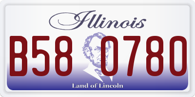 IL license plate B580780