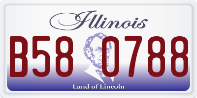 IL license plate B580788