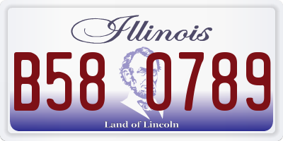 IL license plate B580789