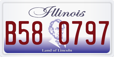 IL license plate B580797