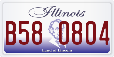 IL license plate B580804