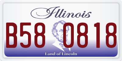 IL license plate B580818