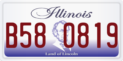 IL license plate B580819