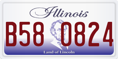 IL license plate B580824