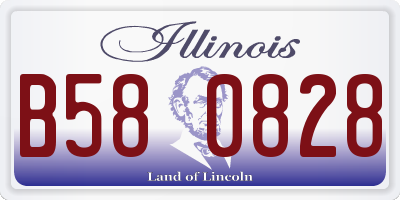 IL license plate B580828