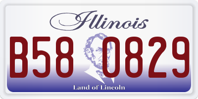 IL license plate B580829