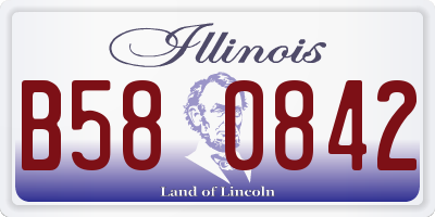 IL license plate B580842