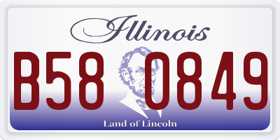 IL license plate B580849