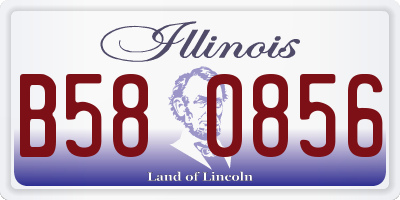 IL license plate B580856