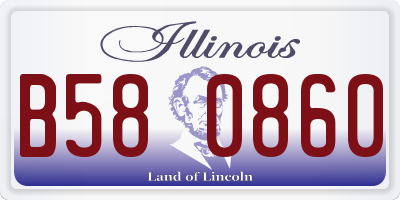 IL license plate B580860