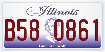IL license plate B580861