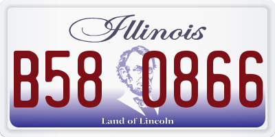 IL license plate B580866