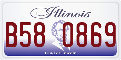 IL license plate B580869