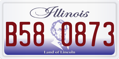 IL license plate B580873