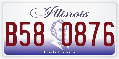 IL license plate B580876