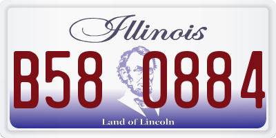 IL license plate B580884