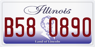 IL license plate B580890