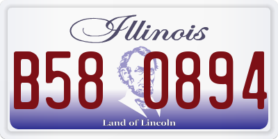 IL license plate B580894